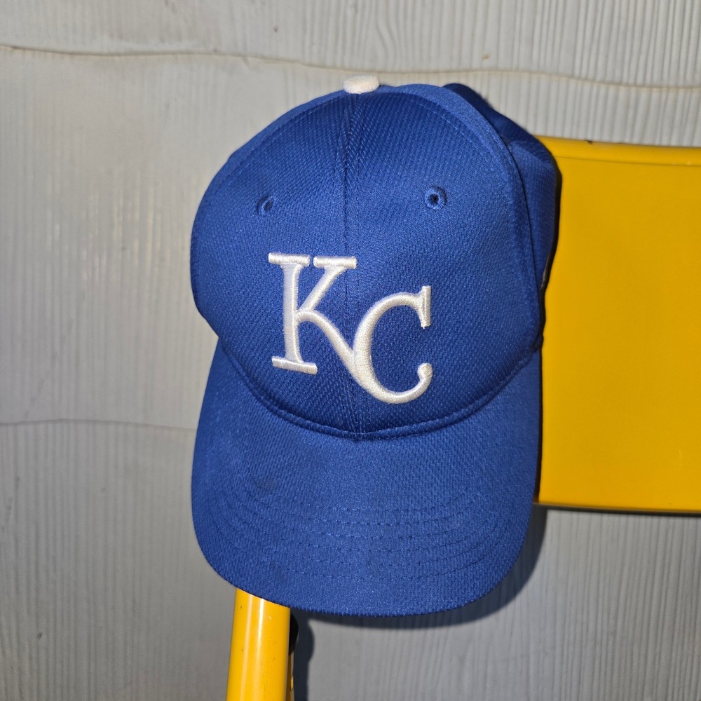 OC Sports Kansas City Royals MLB Youth Baseball Hat Blue White KC Logo Cap